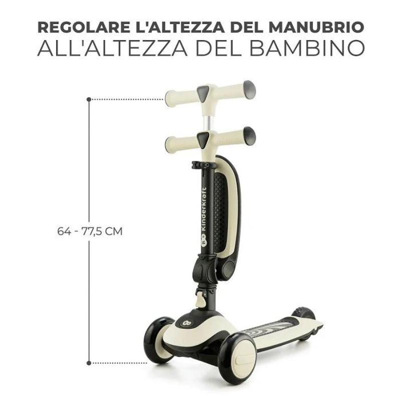 Kinderkraft Monopattino Halley Bianco