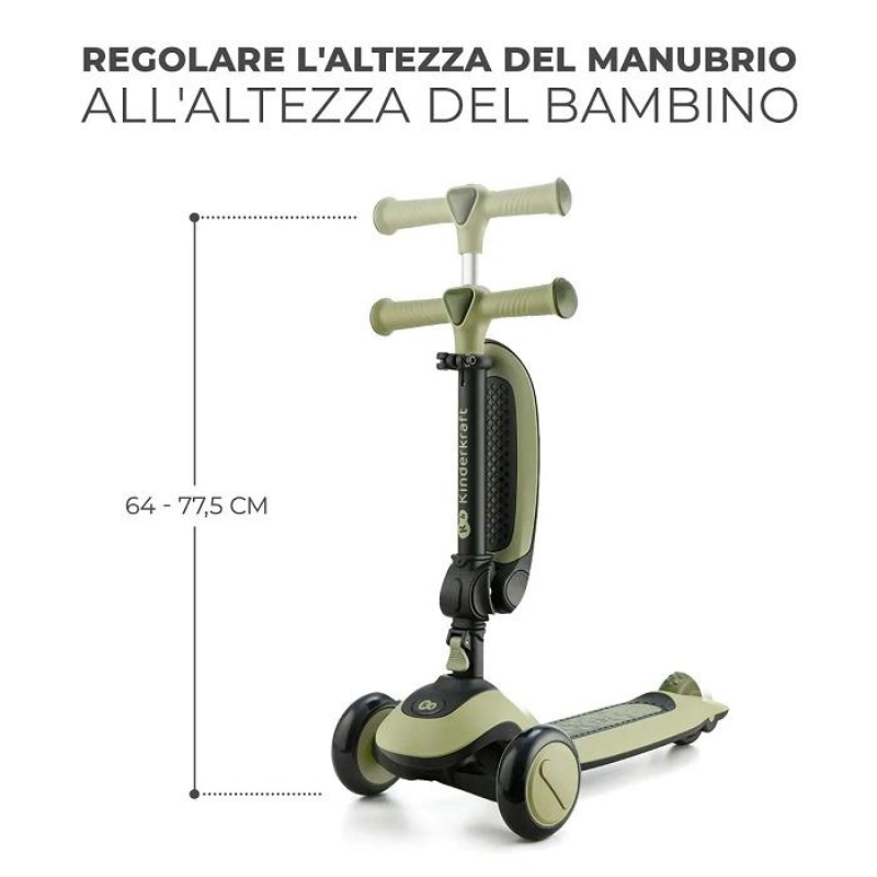 Kinderkraft Monopattino Halley Green