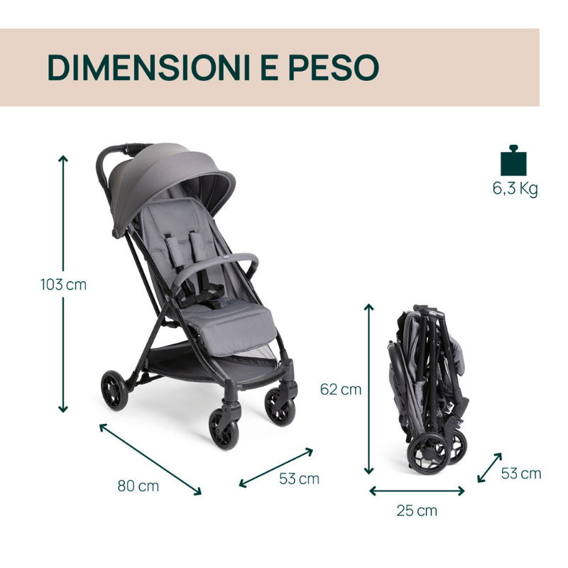 Chicco Passeggino Urbino Greyness