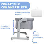 Chicco Culla Co-sleeping Next2Me Magic Evo Grey Mist
