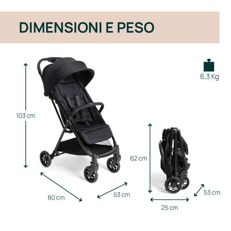 Chicco Passeggino Urbino Black