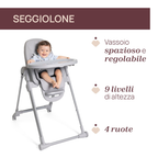 Chicco Seggiolone Polly Armonia Steel