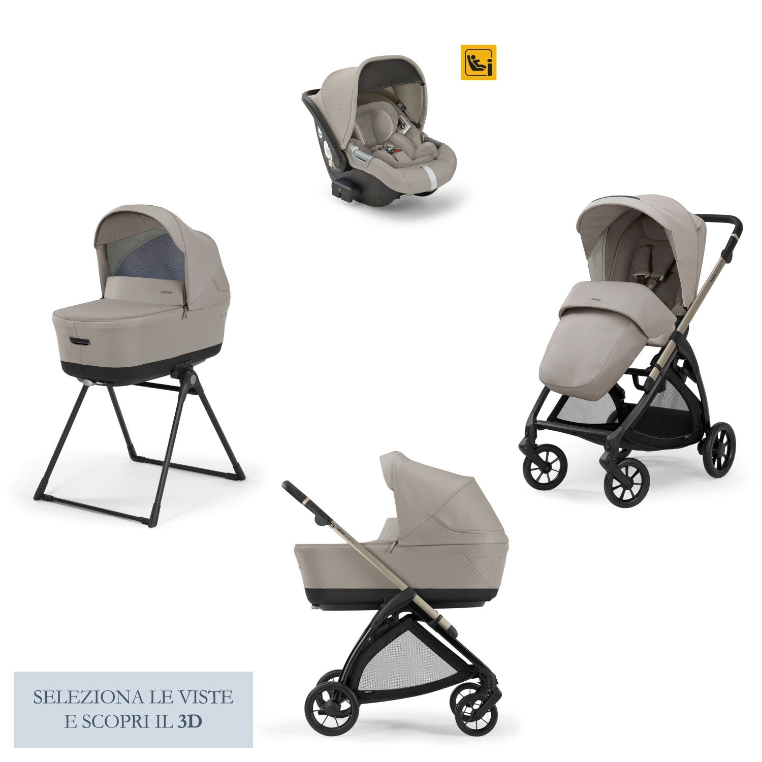 Inglesina Trio Electa Darwin Battery Beige