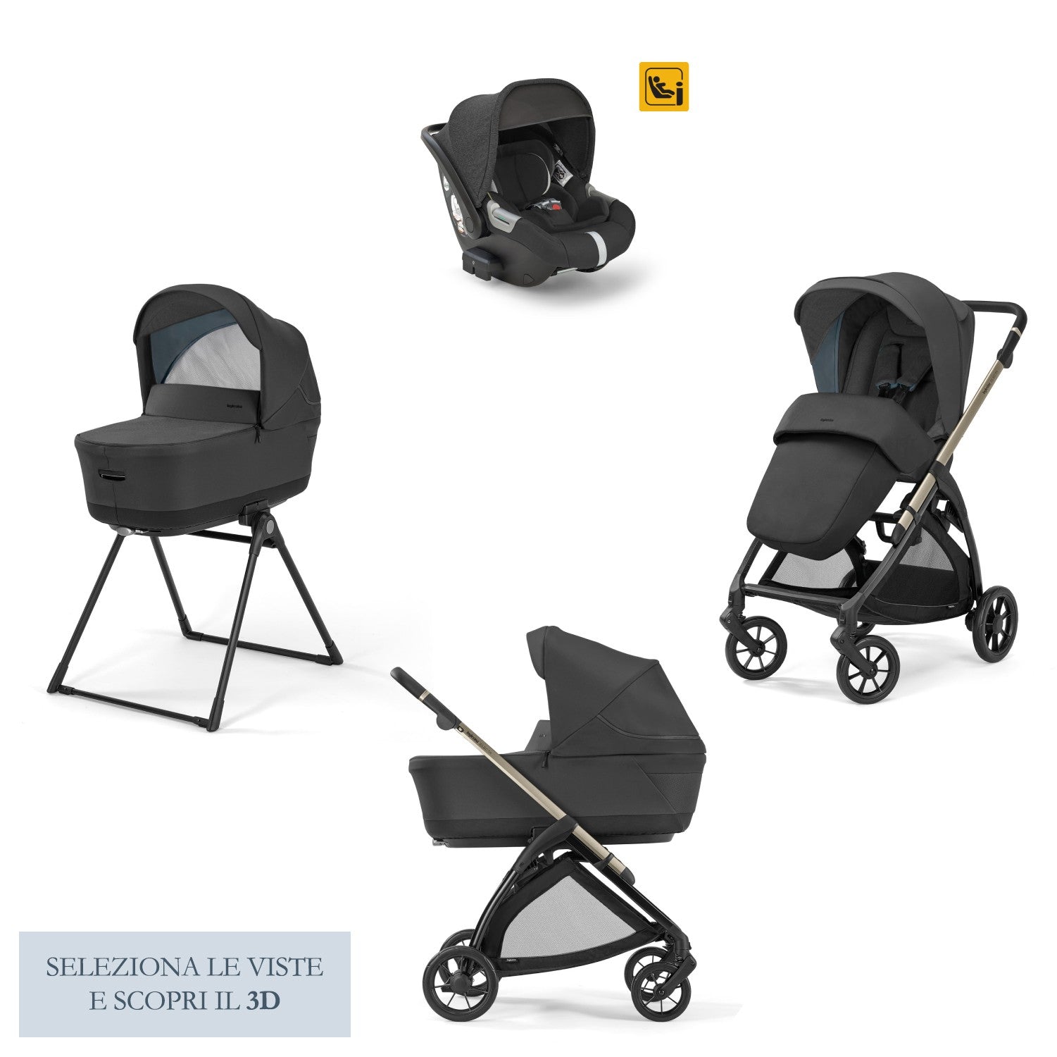 Inglesina Trio Electa Darwin Upper Black
