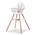 Childhome Seggiolone Evolu 2 in 1 Legno/Bianco