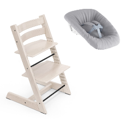 Stokke Promo Tripp Trapp Whitewash con Newborn