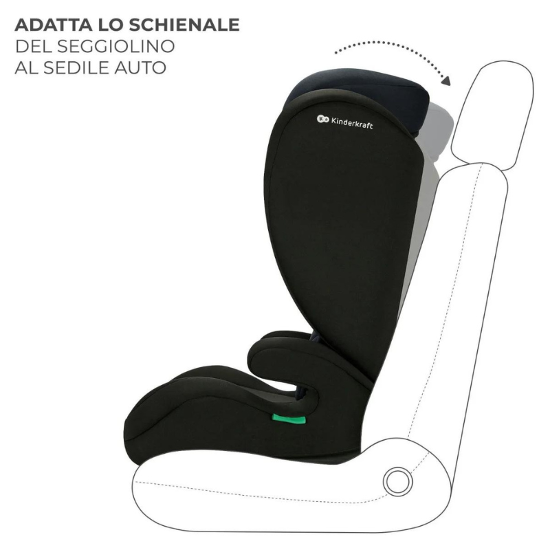 Kinderkraft Seggiolino Auto 2in1 I-SPARK i-Size Black
