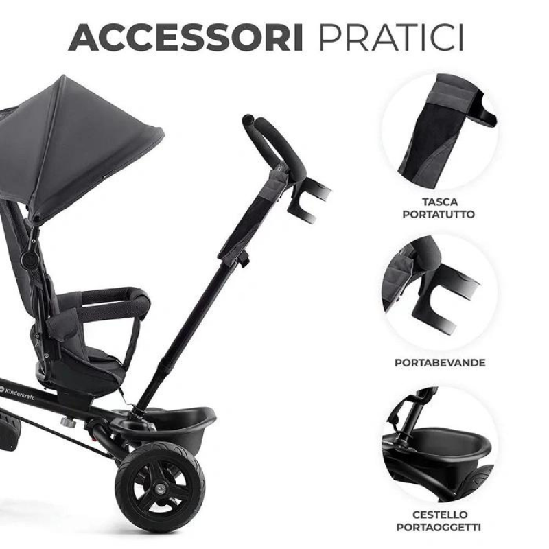 Kinderkraft Triciclo Aveo Malachite Grey