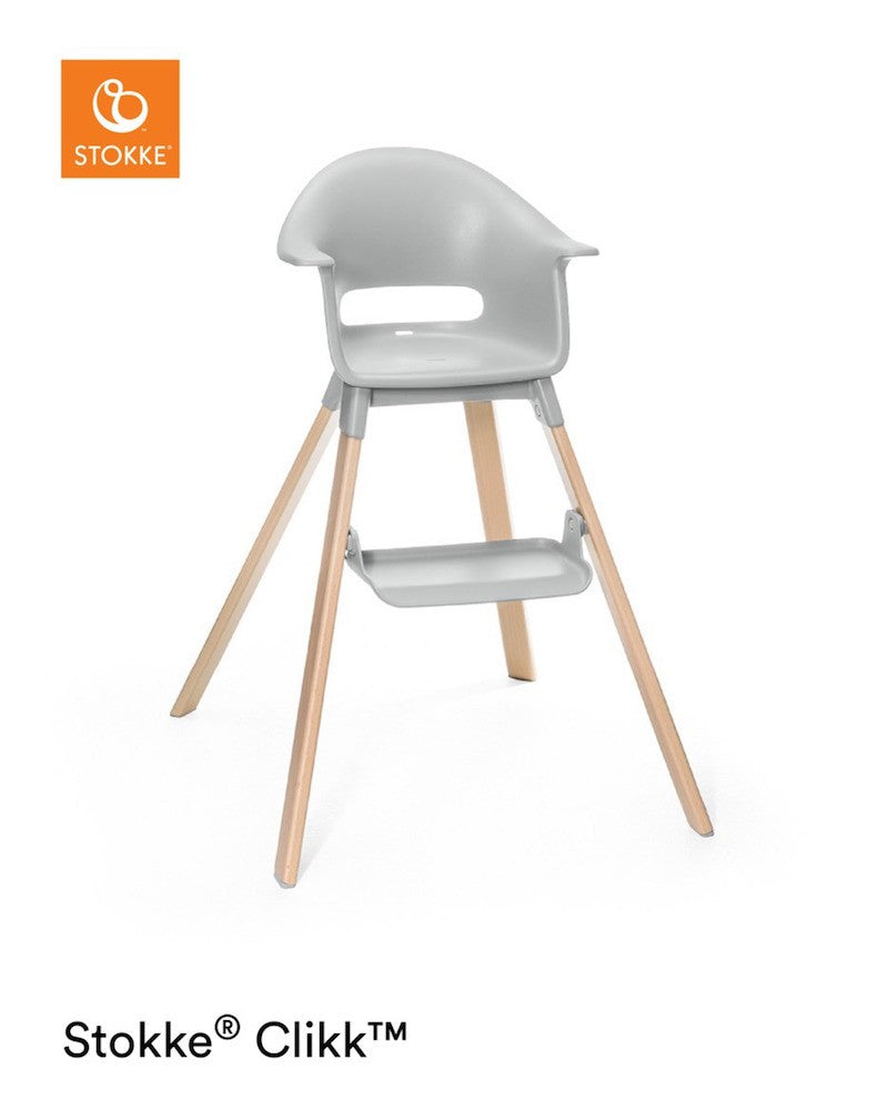 Stokke Clikk Cloud Grey con cuscino omaggio Blueberry Boat