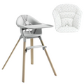 Stokke Clikk Cloud Grey con cuscino omaggio Blueberry Boat