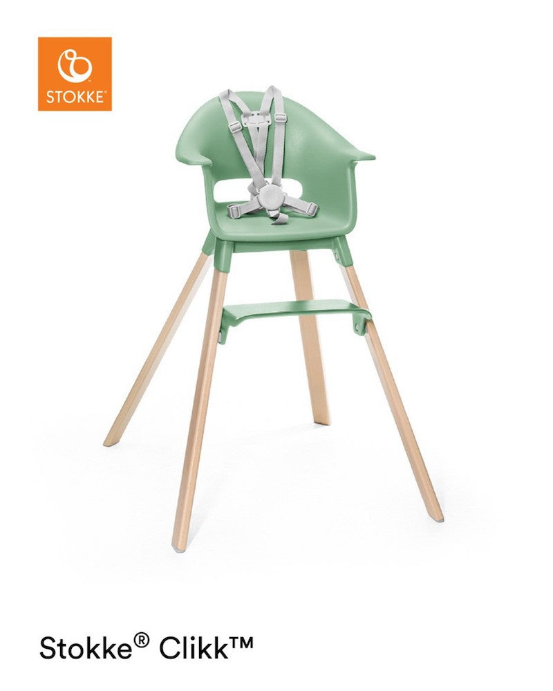Stokke Clikk Clover Green con cuscino omaggio Nordic Grey