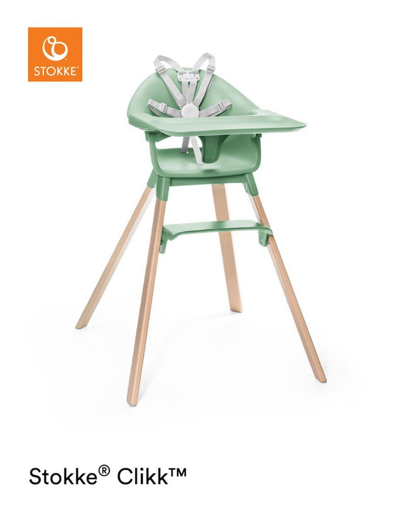 Stokke Clikk Clover Green con cuscino omaggio Nordic Grey