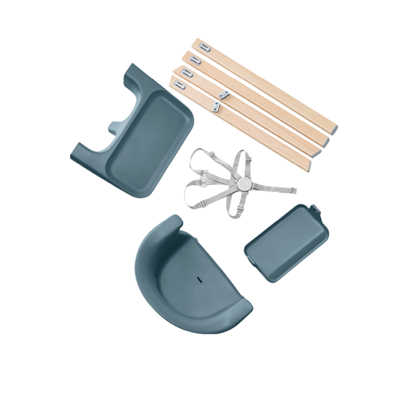 Stokke Clikk Fjord Blue con cuscino omaggio Multicircles