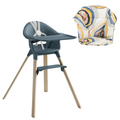 Stokke Clikk Fjord Blue con cuscino omaggio Multicircles