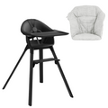 Stokke Clikk Midnight Black con cuscino omaggio Nordic Grey