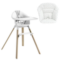 Stokke Clikk White con cuscino omaggio Blueberry Boat