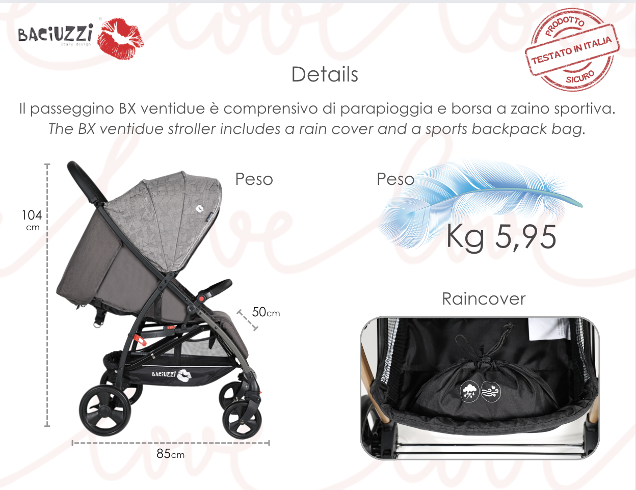 Baciuzzi passeggino BX 22 Breeze