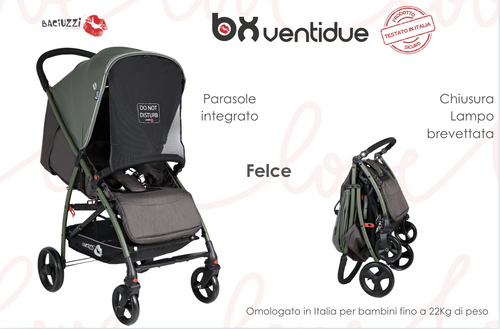 Baciuzzi passeggino BX 22 Felce