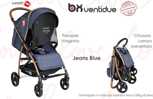 Baciuzzi passeggino BX 22 Jeans Blue