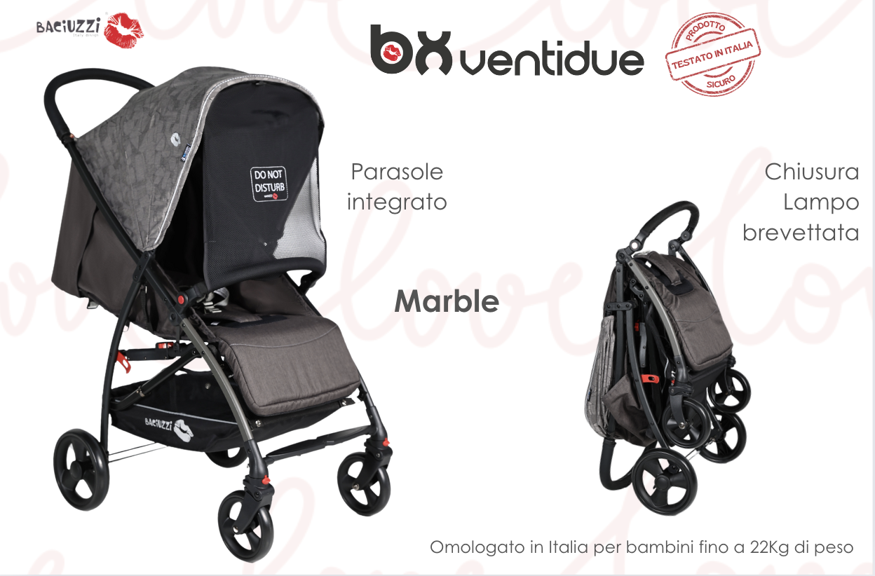 Baciuzzi passeggino BX 22 Marble