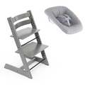 Stokke Promo Tripp Trapp Storm Grey con Newborn