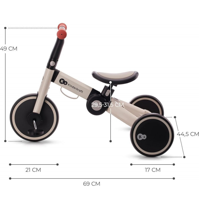 Kinderkraft triciclo 4Trike SUNFLOWER BLUE