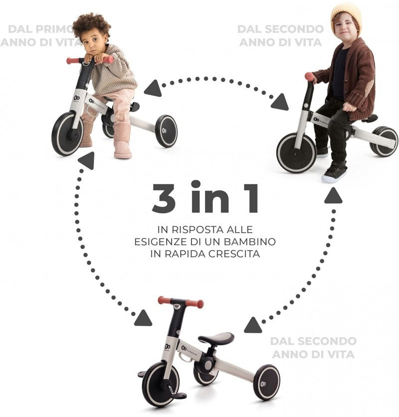 Kinderkraft triciclo 4Trike SILVER GREY