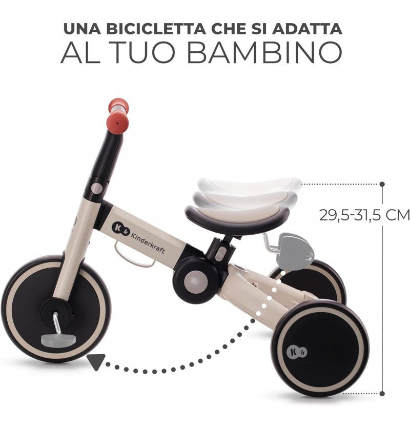 Kinderkraft triciclo 4Trike SILVER GREY