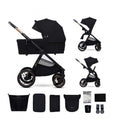Kinderkraft Trio Passeggino ,Carrozzina,Ovetto e Borsa NEA 2 BLACK