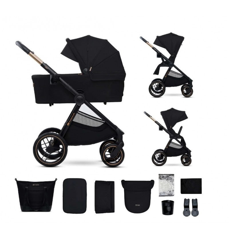 Kinderkraft Trio Passeggino ,Carrozzina,Ovetto e Borsa NEA 2 BLACK