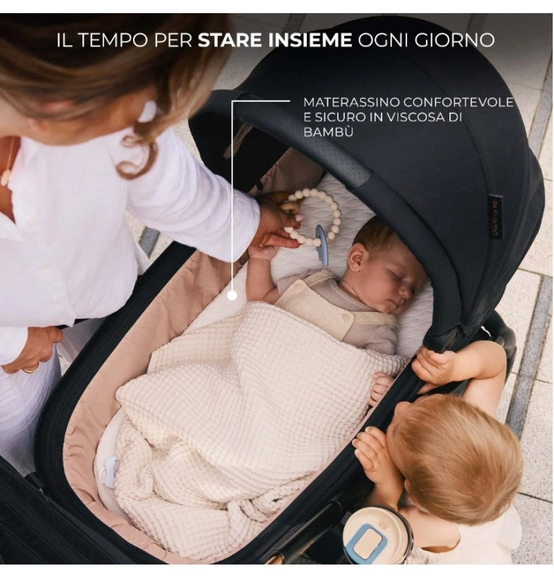 Kinderkraft Trio Passeggino ,Carrozzina,Ovetto e Borsa NEA 2 SOFT BEIGE