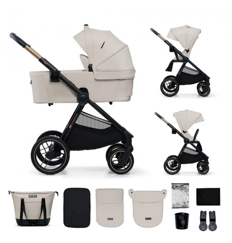 Kinderkraft Trio Passeggino ,Carrozzina,Ovetto e Borsa NEA 2 SOFT BEIGE