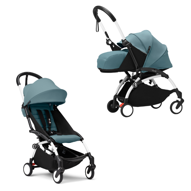 Stokke Duo Yoyo³ Kit 0+ e 6+ White/Aqua