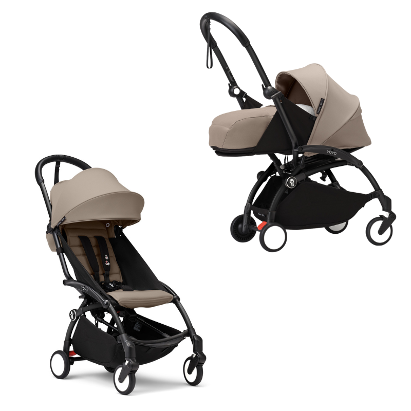 Stokke Duo Yoyo³ Kit 0+ e 6+ Black/Taupe