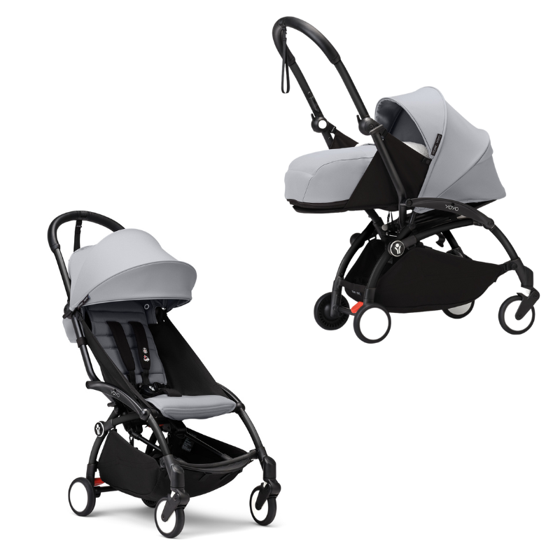 Stokke Duo Yoyo³ Kit 0+ e 6+ Black/Stone