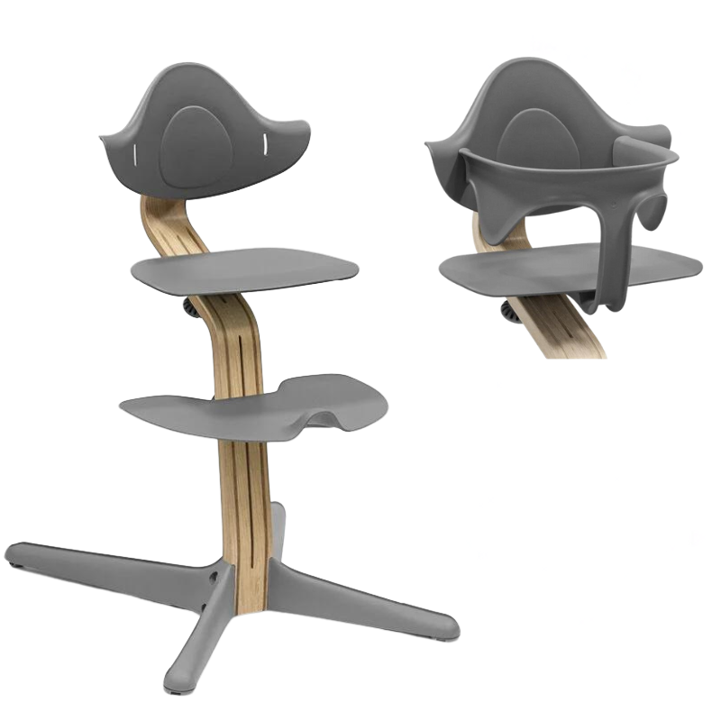 Stokke Sedia Nomi Oak Grey con Baby Set Omaggio