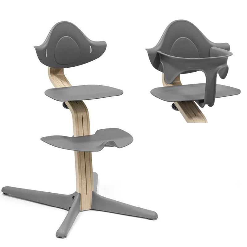 Stokke Sedia Nomi Natural Grey con Baby Set Omaggio