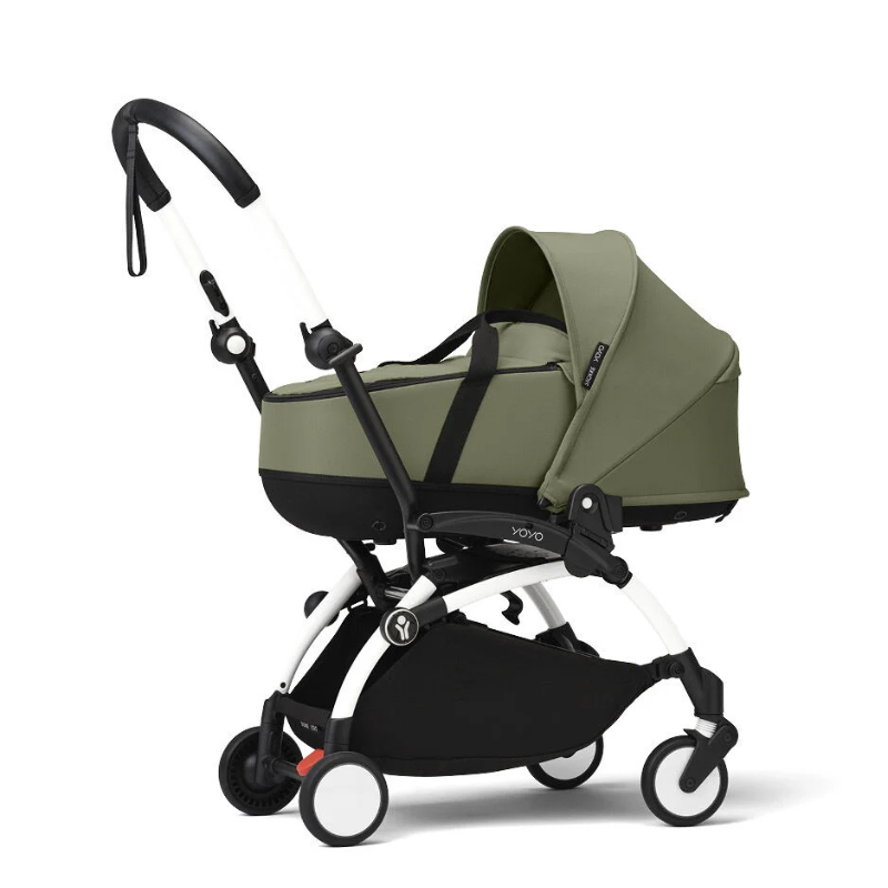 Stokke Yoyo³ con bassinet e rivestimento 6+ White/Olive