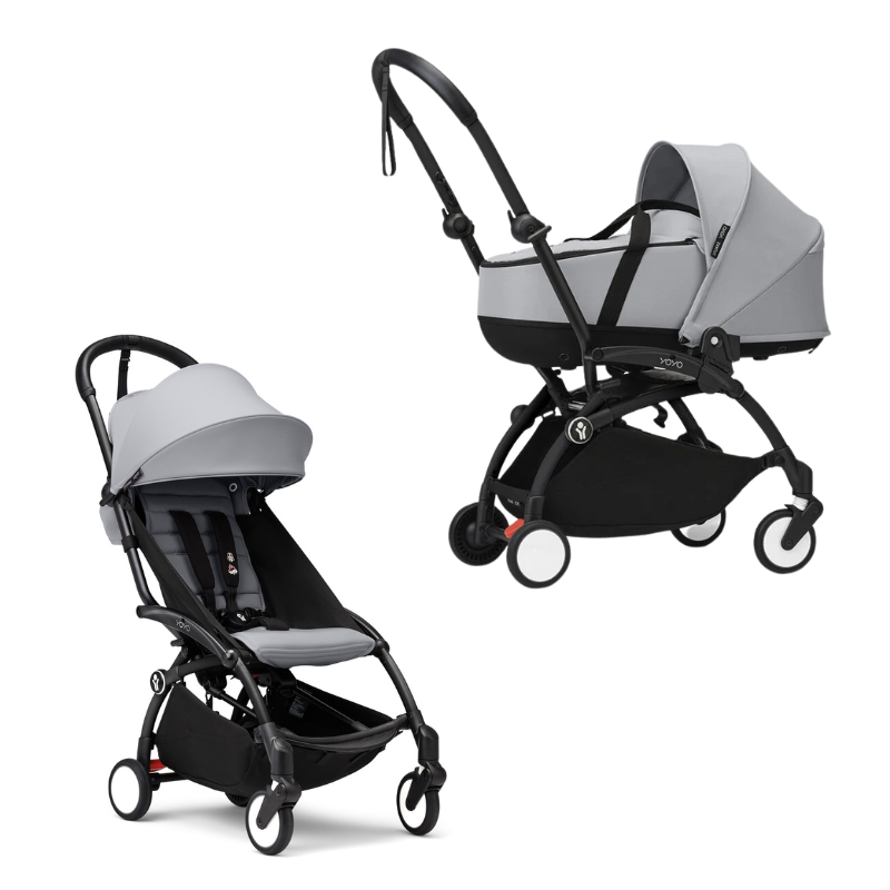 Stokke Yoyo³ con bassinet e rivestimento 6+ Black/Stone