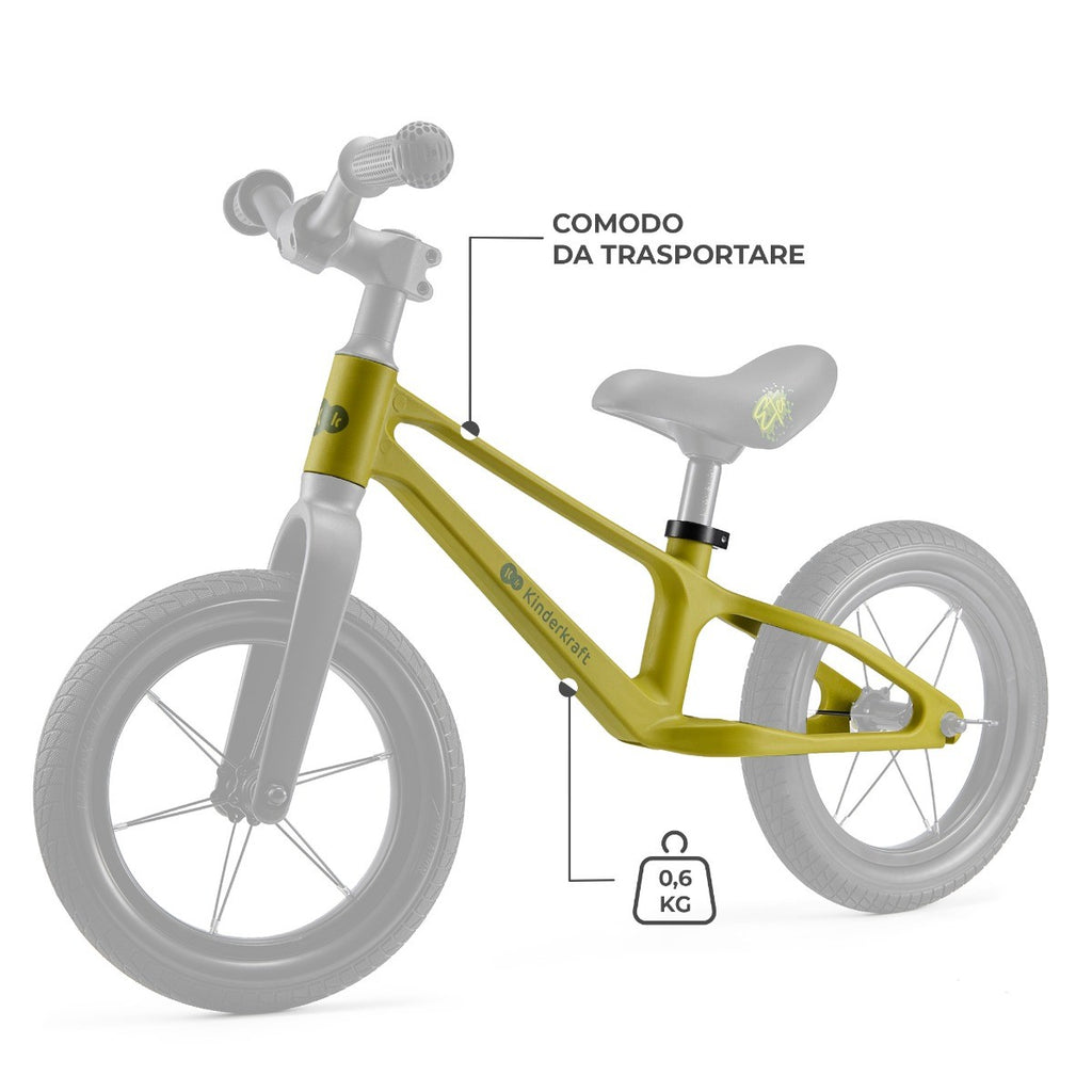 Kinderkraft Bicicletta per Bambini ETER Gialla