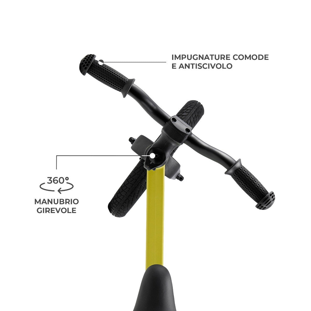 Kinderkraft Bicicletta per Bambini ETER Gialla