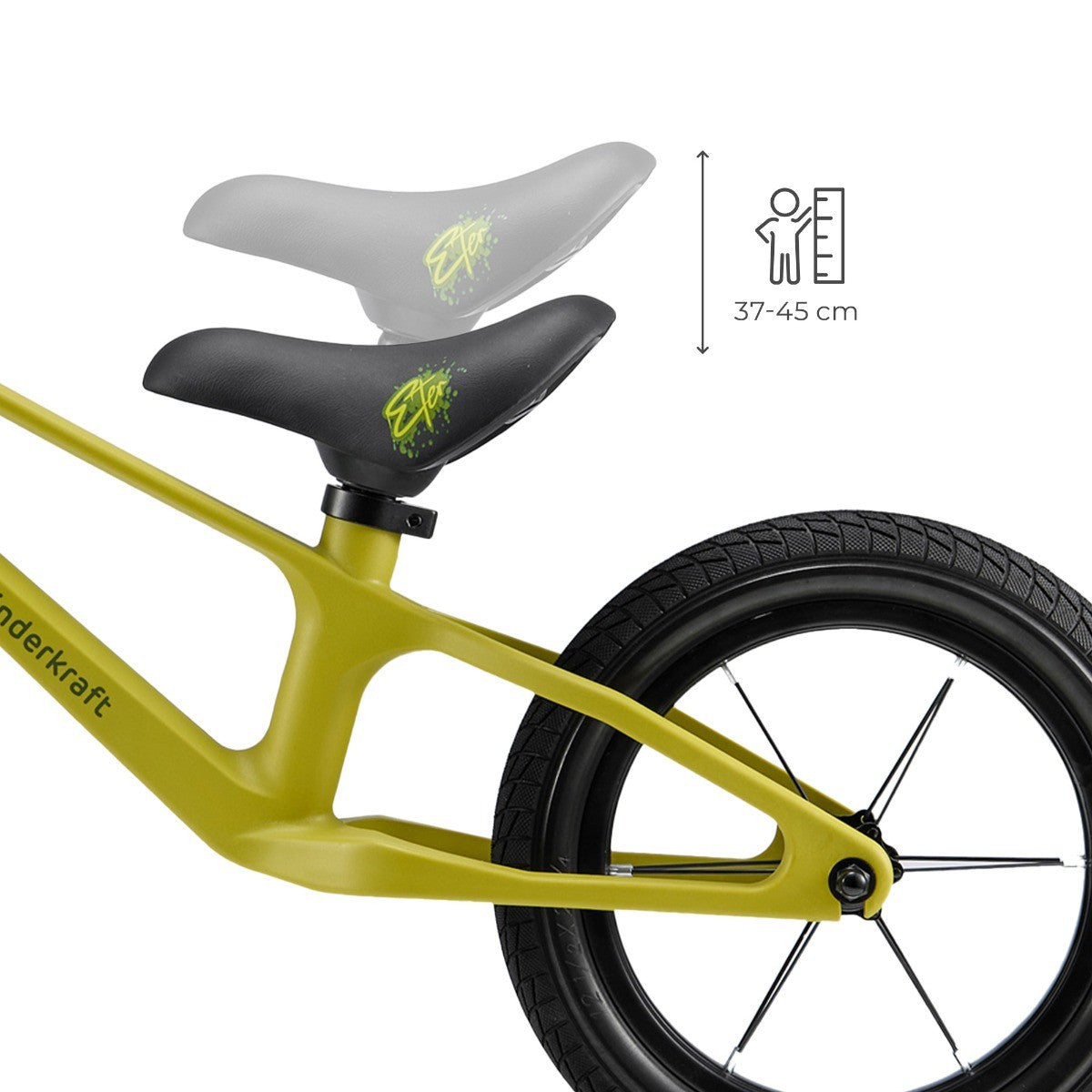 Kinderkraft Bicicletta per Bambini ETER Gialla