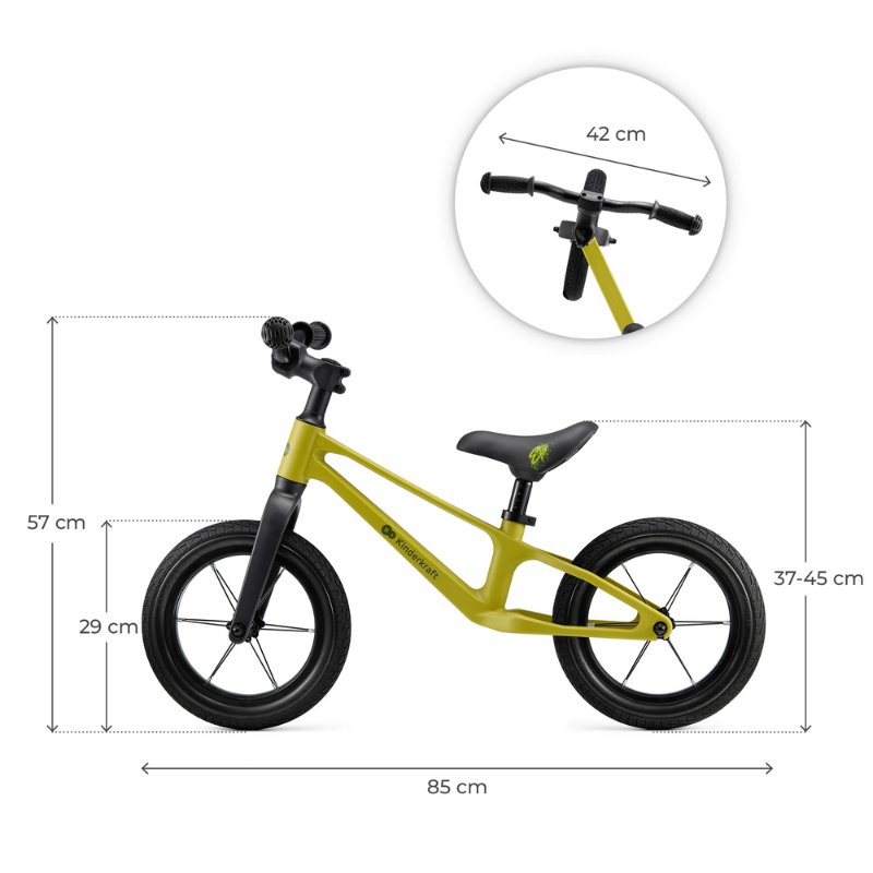 Kinderkraft Bicicletta per Bambini ETER Gialla