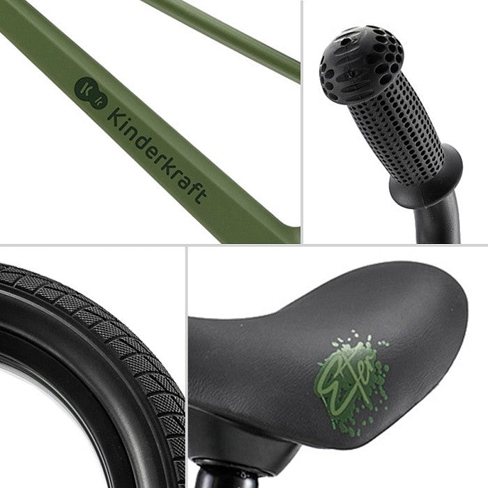 Kinderkraft Bicicletta per Bambini ETER Verde