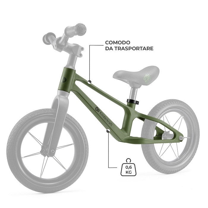 Kinderkraft Bicicletta per Bambini ETER Verde