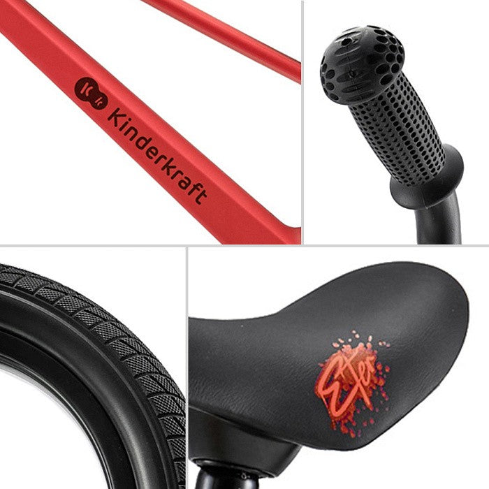 Kinderkraft Bicicletta per Bambini ETER Rosso