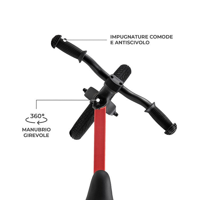 Kinderkraft Bicicletta per Bambini ETER Rosso