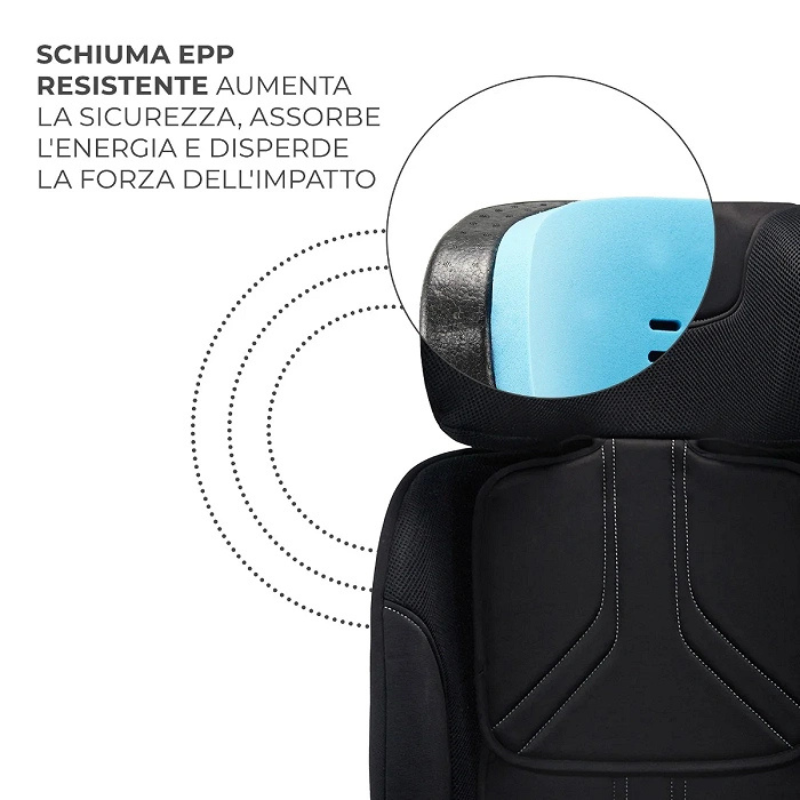 Kinderkraft Seggiolino auto 0-36kg XRIDER 2 I-size Nero
