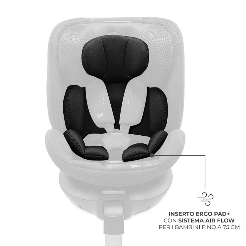 Kinderkraft Seggiolino auto 0-36kg XRIDER 2 I-size Nero