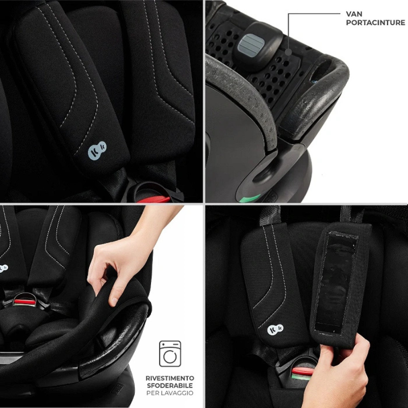 Kinderkraft Seggiolino auto 0-36kg XRIDER 2 I-size Nero